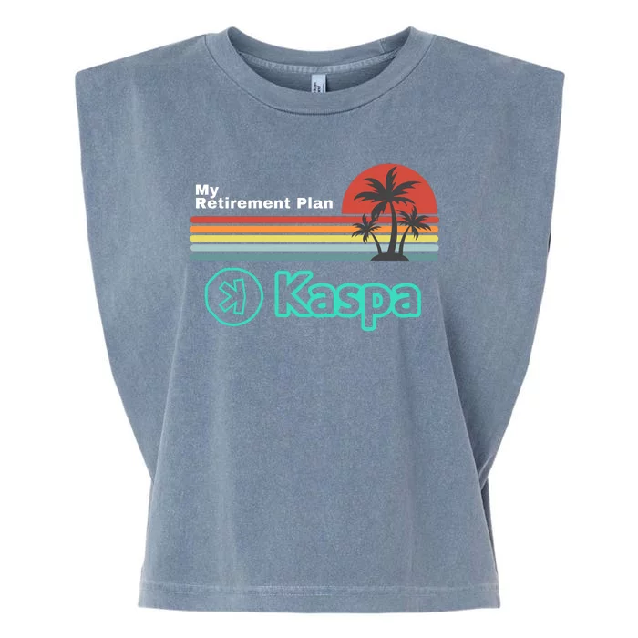 Kaspa Crypto My Retirement Plan Kaspa Miner Kaspa Mining Crypto Bullrun Garment-Dyed Women's Muscle Tee