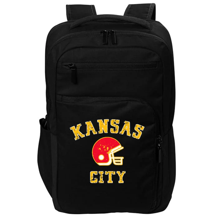 Kansas City Missouri Pride Love Gift KC Retro Impact Tech Backpack