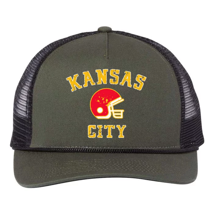 Kansas City Missouri Pride Love Gift KC Retro Retro Rope Trucker Hat Cap