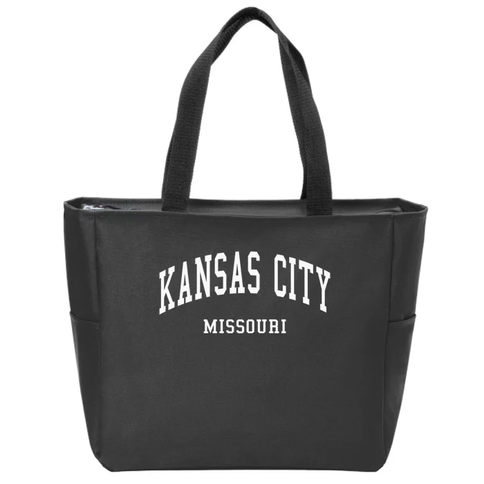 Kansas City Missouri Throwback Design Classic Zip Tote Bag