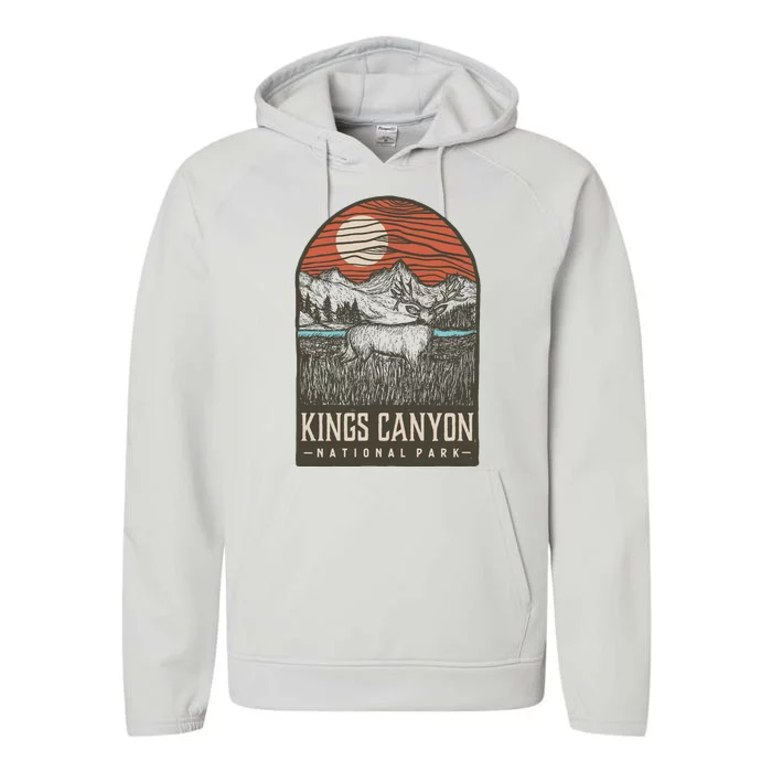 Kings Canyon National Park Performance Fleece Hoodie