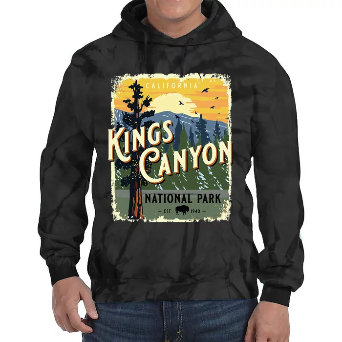 Kings Canyon National Park California Usa Tie Dye Hoodie