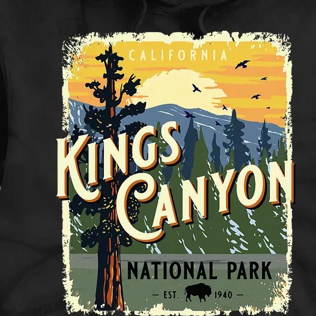 Kings Canyon National Park California Usa Tie Dye Hoodie