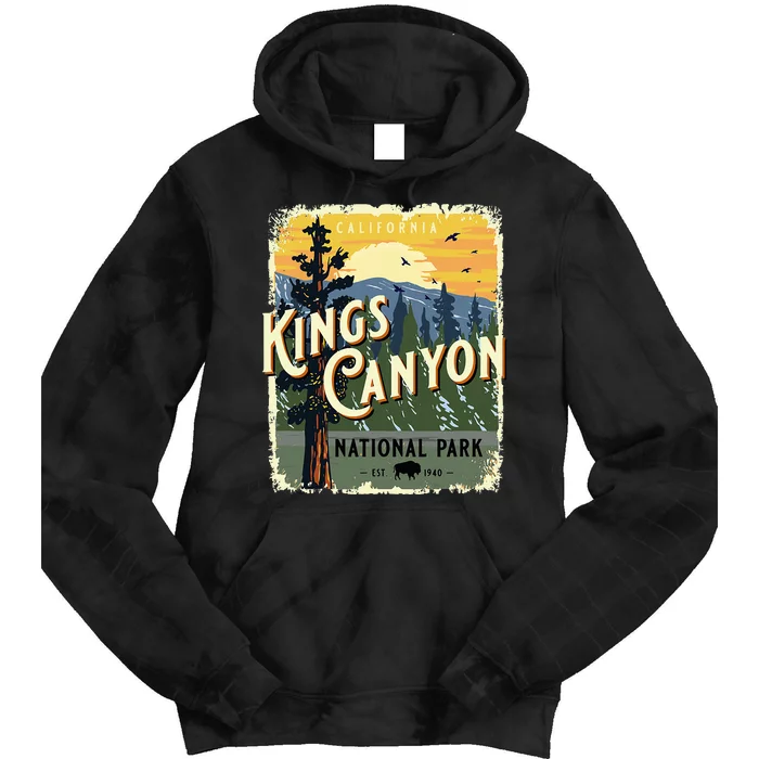 Kings Canyon National Park California Usa Tie Dye Hoodie