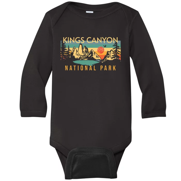 Kings Canyon National Park Baby Long Sleeve Bodysuit