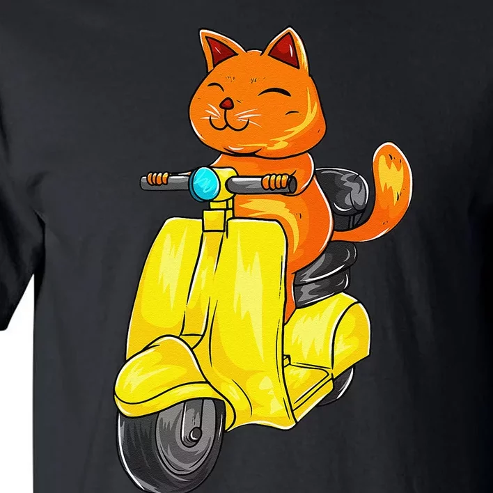 Kawaii Cat Neko Scooter Funny Japanese Anime Fans Gift Tall T-Shirt