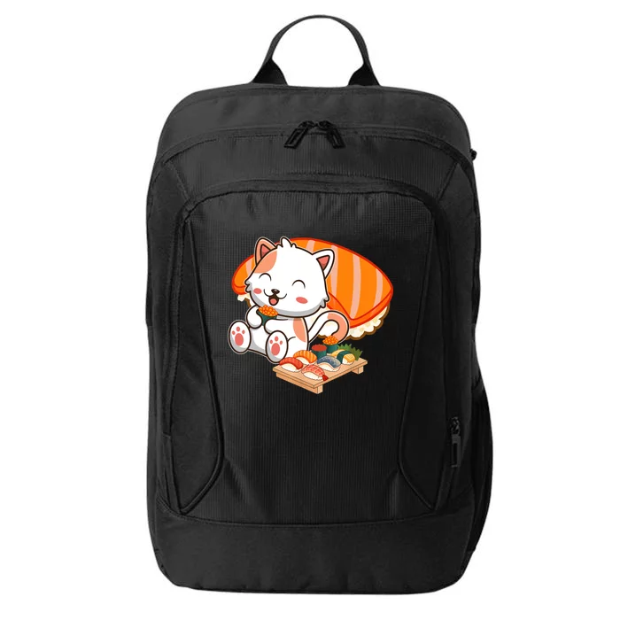 Kawaii Cat Otaku Japanese Sushi Gift Girls Teenager City Backpack