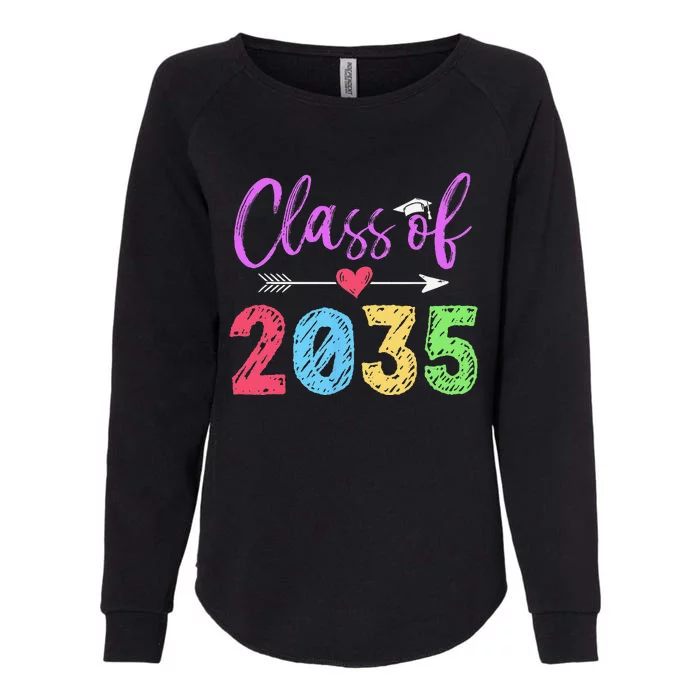 Kindergarten Class Of 2035 Graduation First Day Of School Womens California Wash Sweatshirt