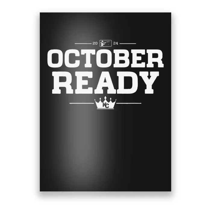 Kansas City October Ready Kc Blue Poster