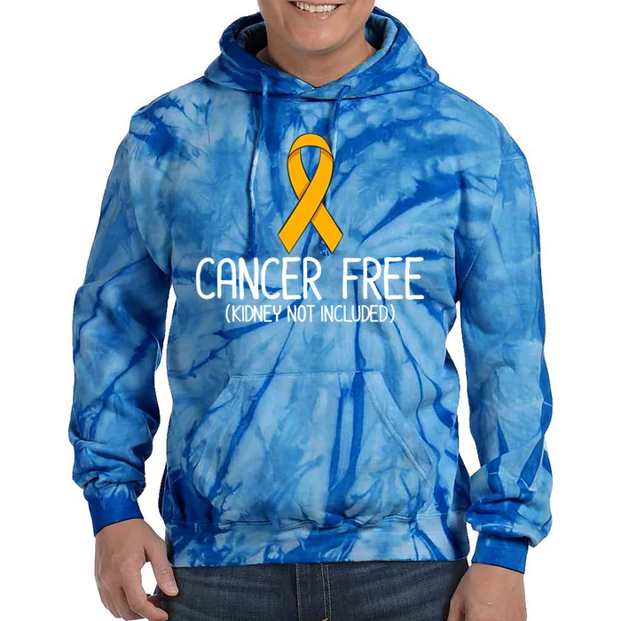 Kidney Cancer Orange Ribbon Awareness Survivor Gift Tie Dye Hoodie