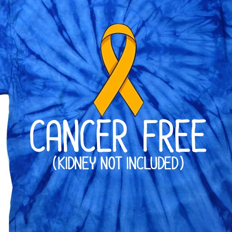 Kidney Cancer Orange Ribbon Awareness Survivor Gift Tie-Dye T-Shirt