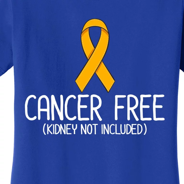 Kidney Cancer Orange Ribbon Awareness Survivor Gift Women's T-Shirt