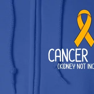 Kidney Cancer Orange Ribbon Awareness Survivor Gift Full Zip Hoodie