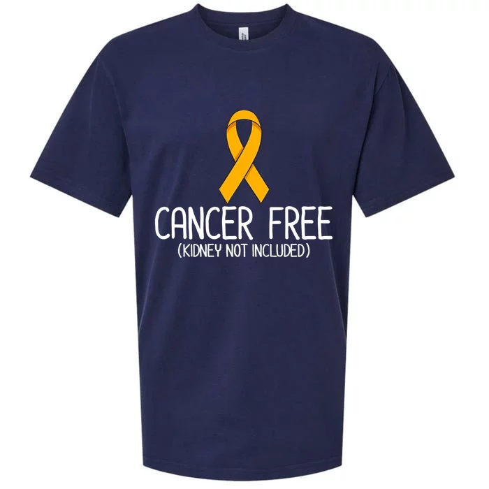 Kidney Cancer Orange Ribbon Awareness Survivor Gift Sueded Cloud Jersey T-Shirt