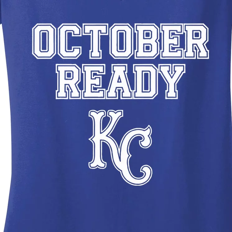 Kansas City October Ready Women's V-Neck T-Shirt