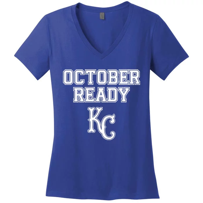 Kansas City October Ready Women's V-Neck T-Shirt