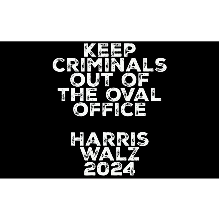 Keep Criminals Out Of The Oval Office 2024 Design Bumper Sticker