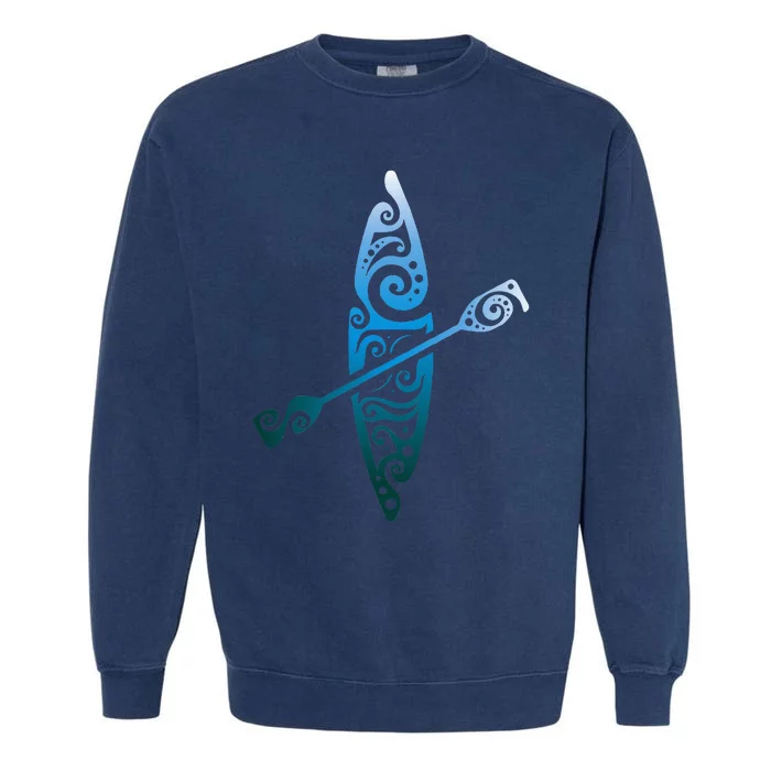 Kayaker Canoeing Paddling Garment-Dyed Sweatshirt