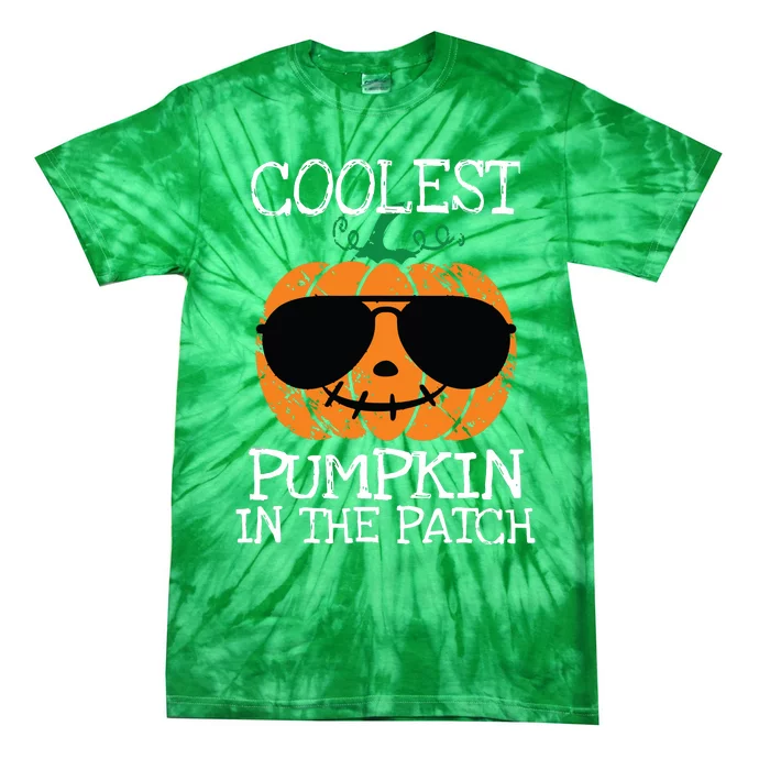 Kids Coolest Pumpkin In The Patch Halloween Boy Girls Teens 7042 Tie-Dye T-Shirt