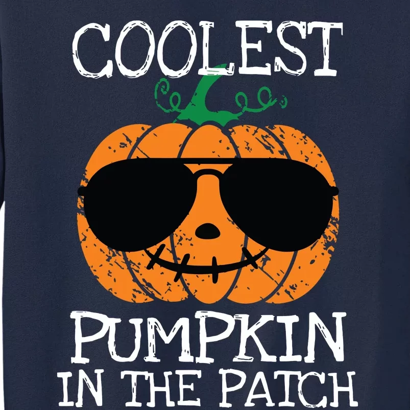 Kids Coolest Pumpkin In The Patch Halloween Boy Girls Teens 7042 Tall Sweatshirt