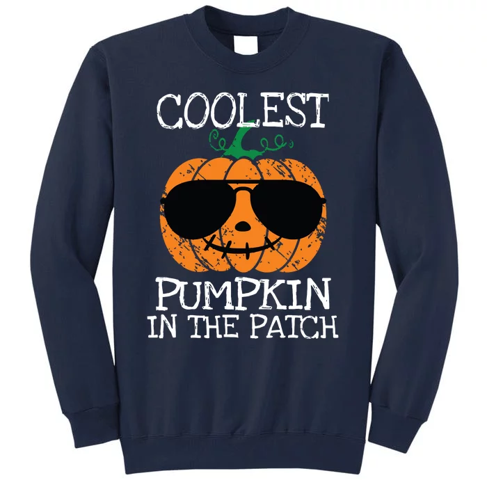 Kids Coolest Pumpkin In The Patch Halloween Boy Girls Teens 7042 Tall Sweatshirt