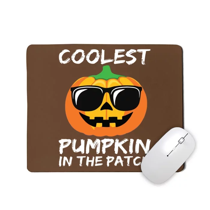 Kids Coolest Pumpkin In The Patch Halloween Boy Girls Teens Mousepad