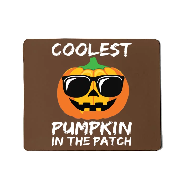 Kids Coolest Pumpkin In The Patch Halloween Boy Girls Teens Mousepad