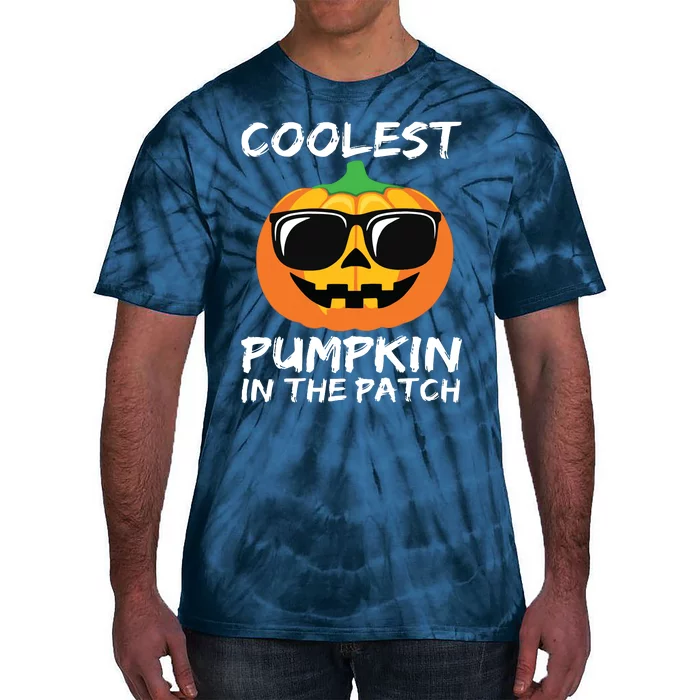 Kids Coolest Pumpkin In The Patch Halloween Boy Girls Teens Tie-Dye T-Shirt