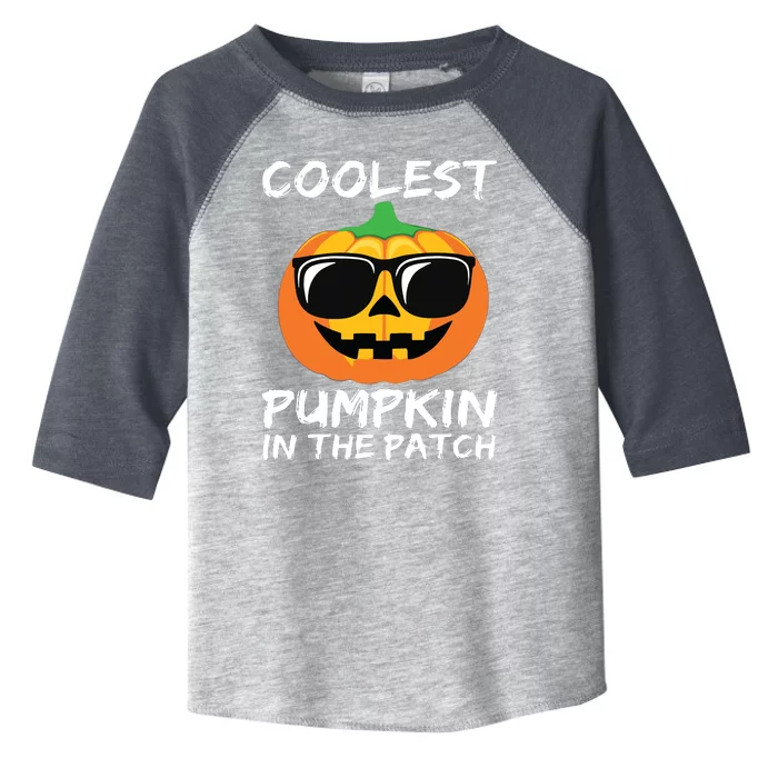 Kids Coolest Pumpkin In The Patch Halloween Boy Girls Teens Toddler Fine Jersey T-Shirt