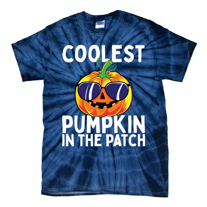 Kids Coolest Pumpkin In The Patch Halloween Boy Girls Teens Tie-Dye T-Shirt