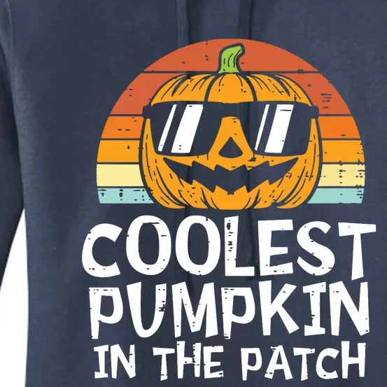 Kids Coolest Pumpkin In The Patch Boy Halloween Kids 2771 Women's Pullover Hoodie