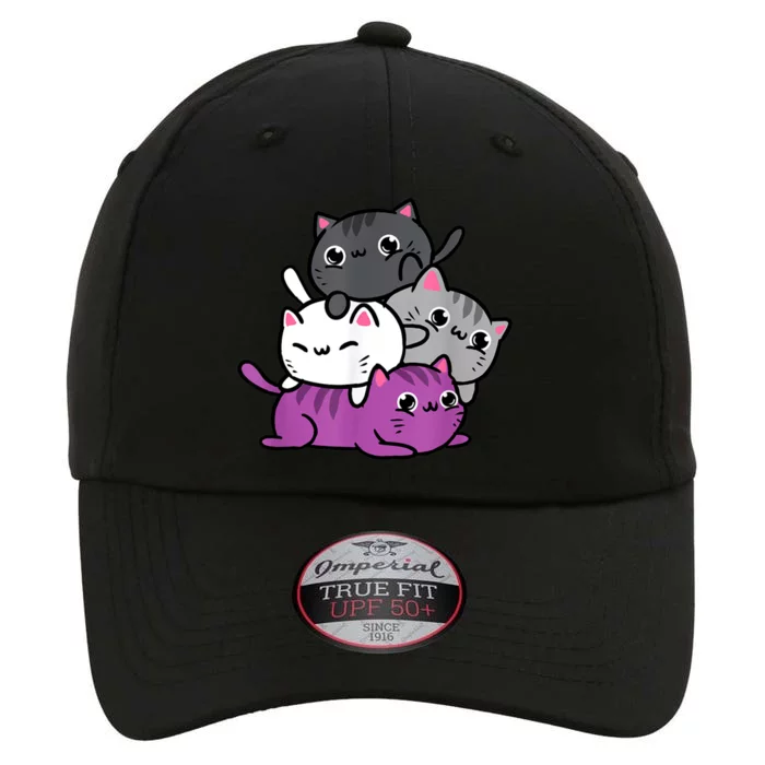 Kawaii Cat Pile Asexual Pride The Original Performance Cap