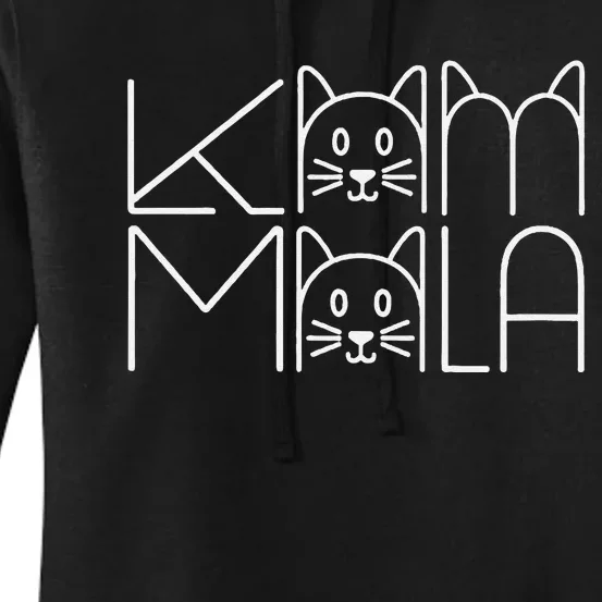 Kamala Cat Parody Political Support Kamala Harris Women's Pullover Hoodie