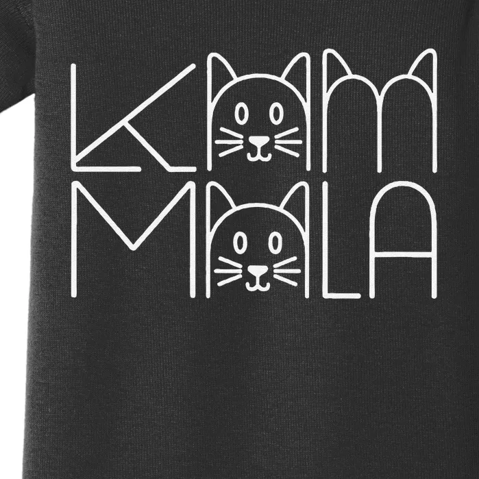 Kamala Cat Parody Political Support Kamala Harris Baby Bodysuit