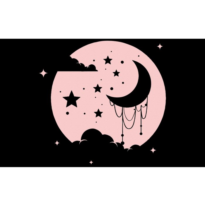 Kawaii Cute Pastel Goth Moon Bumper Sticker