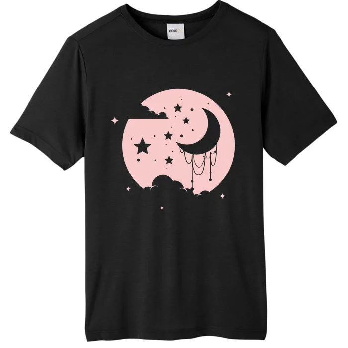 Kawaii Cute Pastel Goth Moon ChromaSoft Performance T-Shirt