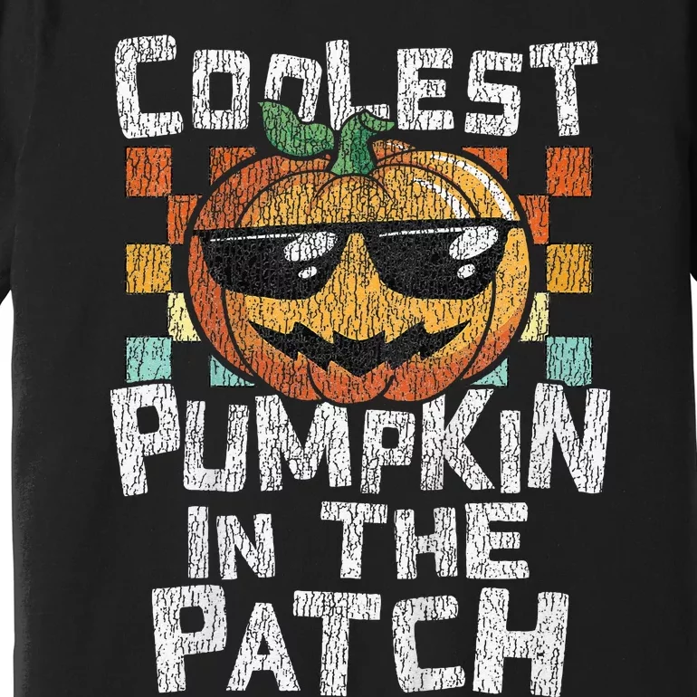 Kids Coolest Pumpkin In The Patch Halloween Girls Premium T-Shirt