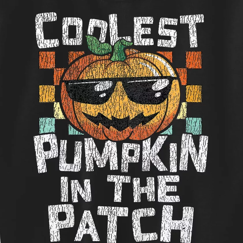 Kids Coolest Pumpkin In The Patch Halloween Girls Kids Sweatshirt