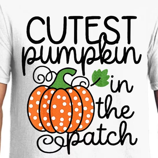 Kids Cutest Pumpkin In The Patch Baby Fall Halloween Pajama Set