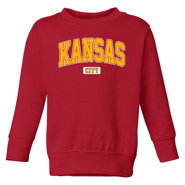 Kansas City Retro Vintage Toddler Sweatshirt