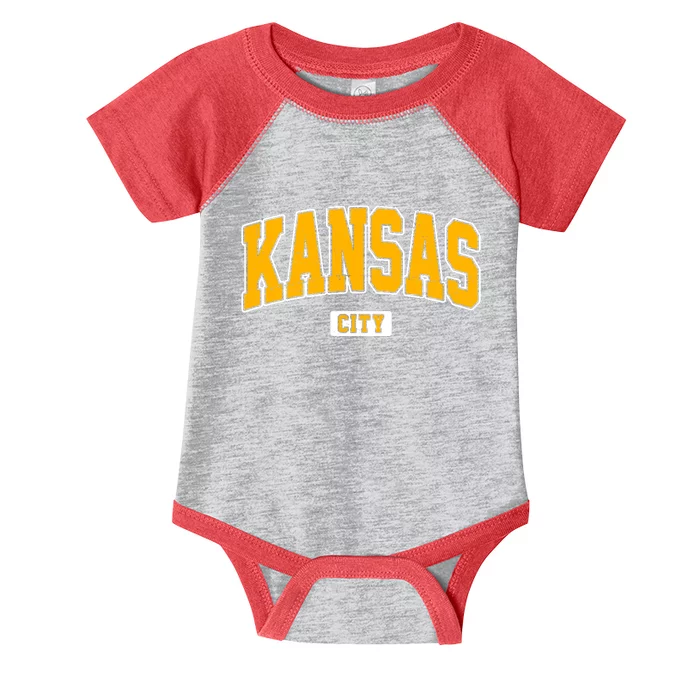 Kansas City Retro Vintage Infant Baby Jersey Bodysuit