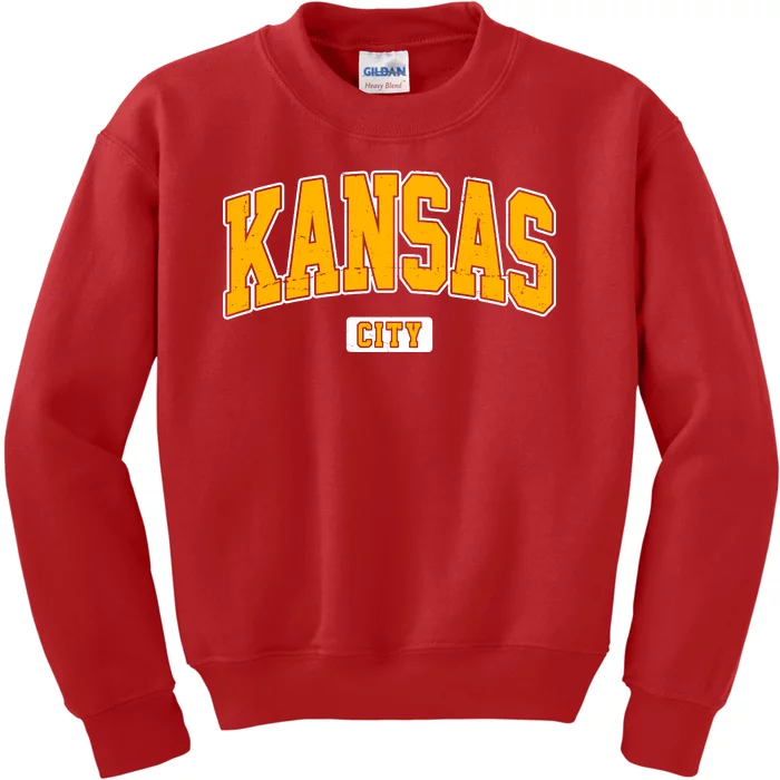 Kansas City Retro Vintage Kids Sweatshirt