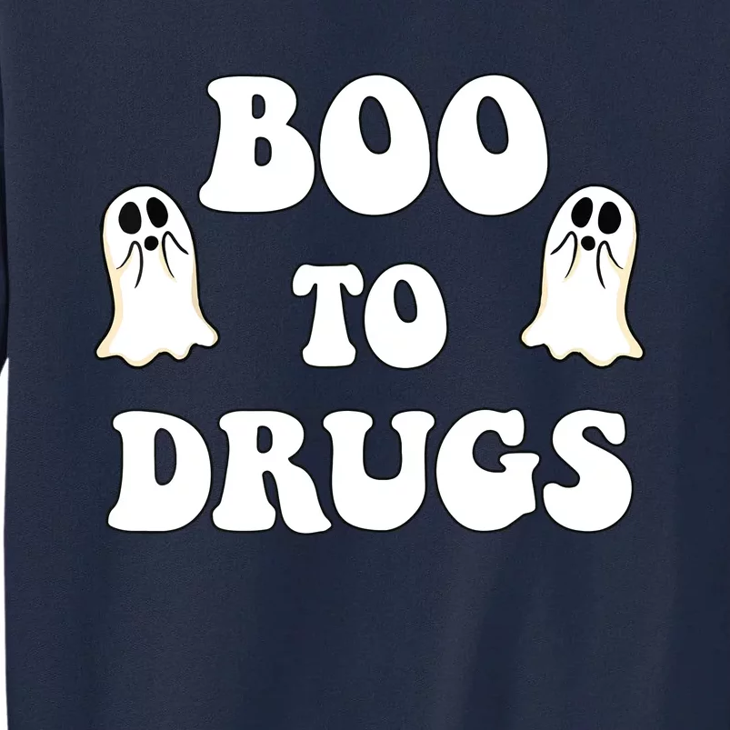 Kids Cute Red Ribbon Week Say BOO To Say Yes To Halloween Tall Sweatshirt