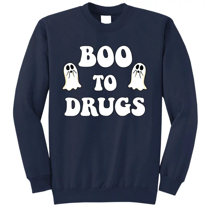 Kids Cute Red Ribbon Week Say BOO To Say Yes To Halloween Tall Sweatshirt