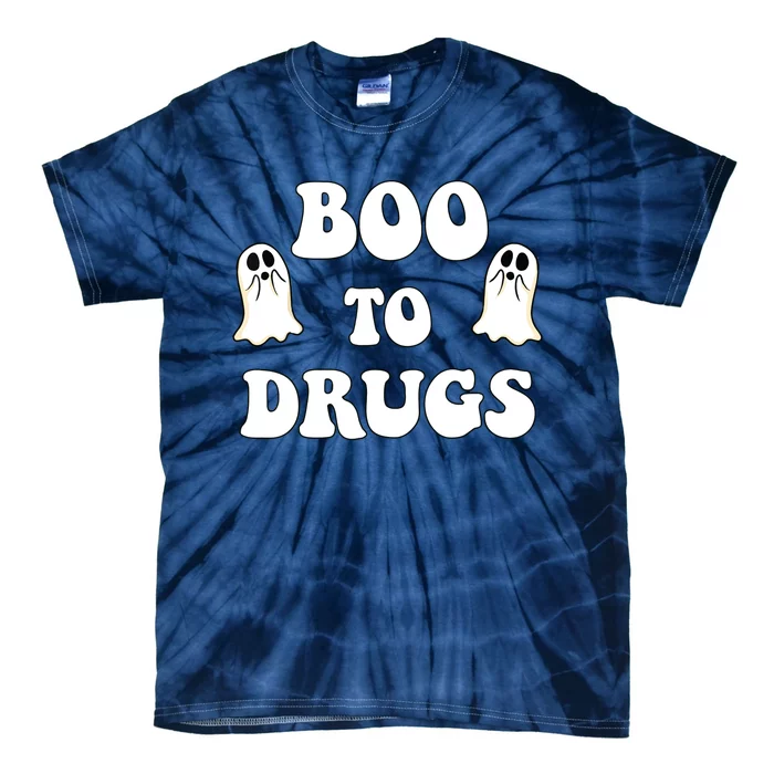 Kids Cute Red Ribbon Week Say BOO To Say Yes To Halloween Tie-Dye T-Shirt