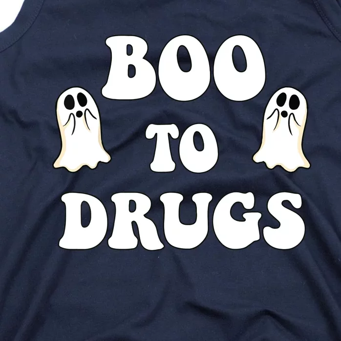 Kids Cute Red Ribbon Week Say BOO To Say Yes To Halloween Tank Top