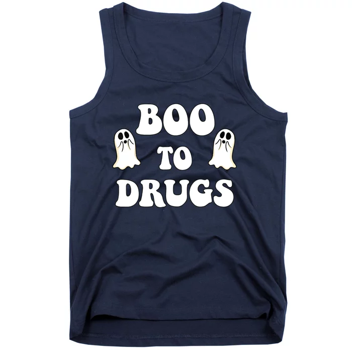 Kids Cute Red Ribbon Week Say BOO To Say Yes To Halloween Tank Top