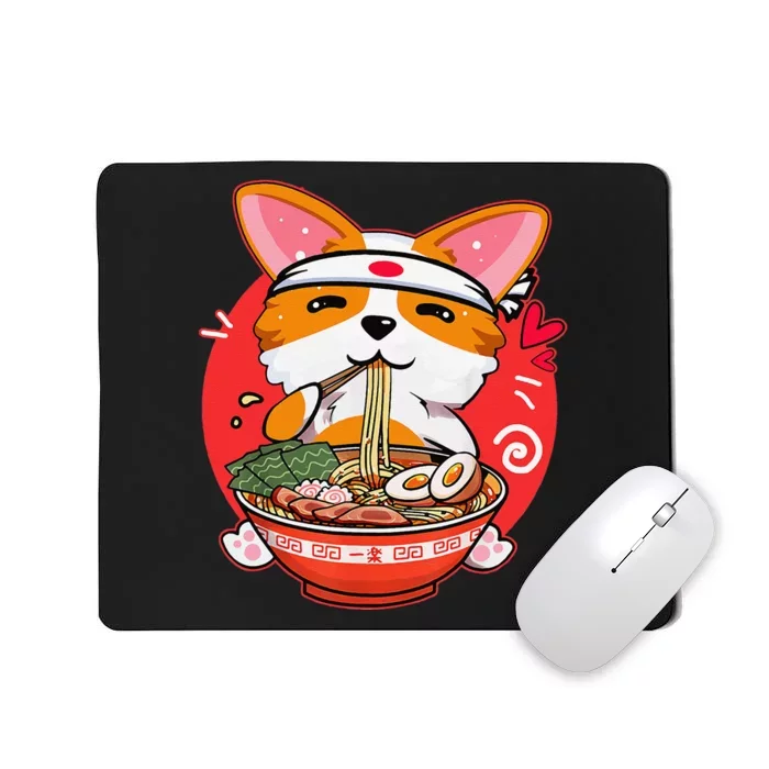 Kawaii Corgi Ra Cute Japanese Manga Anime for Dog Lovers Mousepad