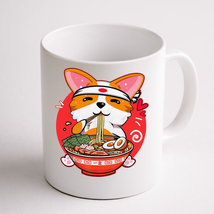 Kawaii Corgi Ra Cute Japanese Manga Anime for Dog Lovers Front & Back Coffee Mug