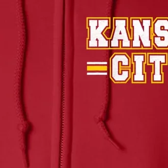 Kansas City Retro Style Kc Fan Gift Full Zip Hoodie